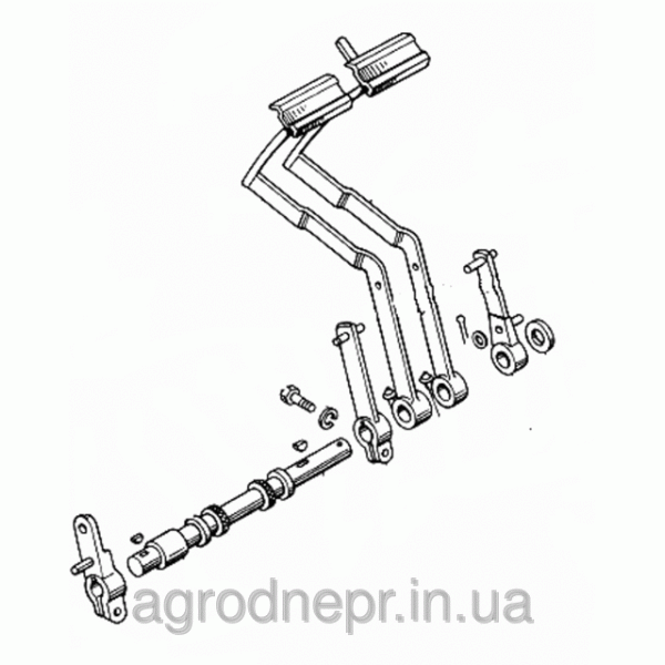 45Т-3503050 СБ Педалі з валом гальм ЮМЗ